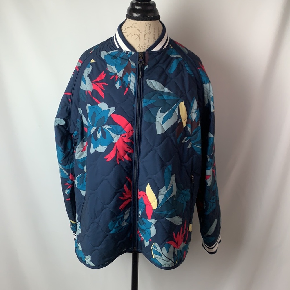 JoyLab Floral Quilted Bomber Jacket - Picture 5 of 11